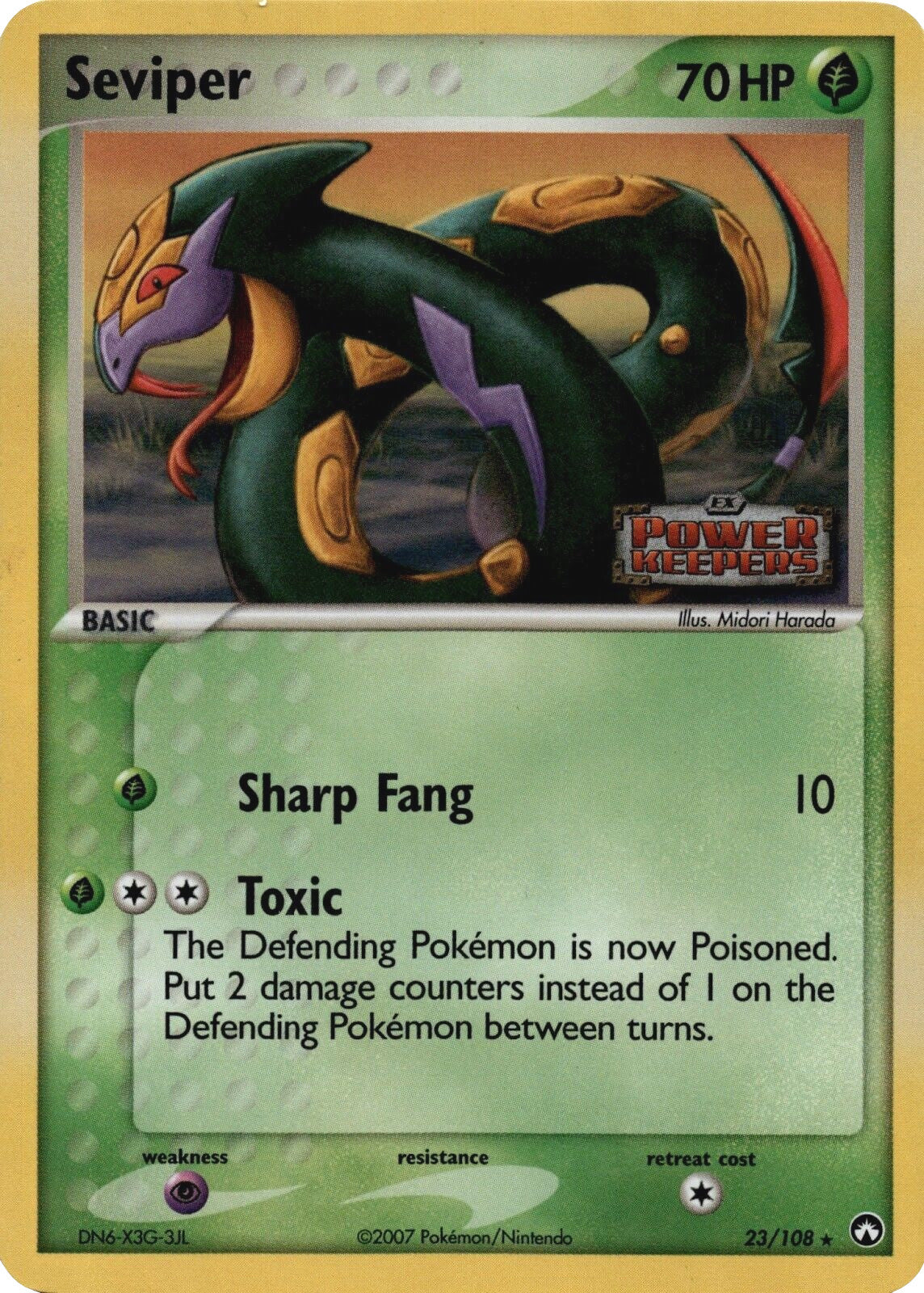 Seviper (23/108) (Stamped) [EX: Power Keepers] | All Aboard Games