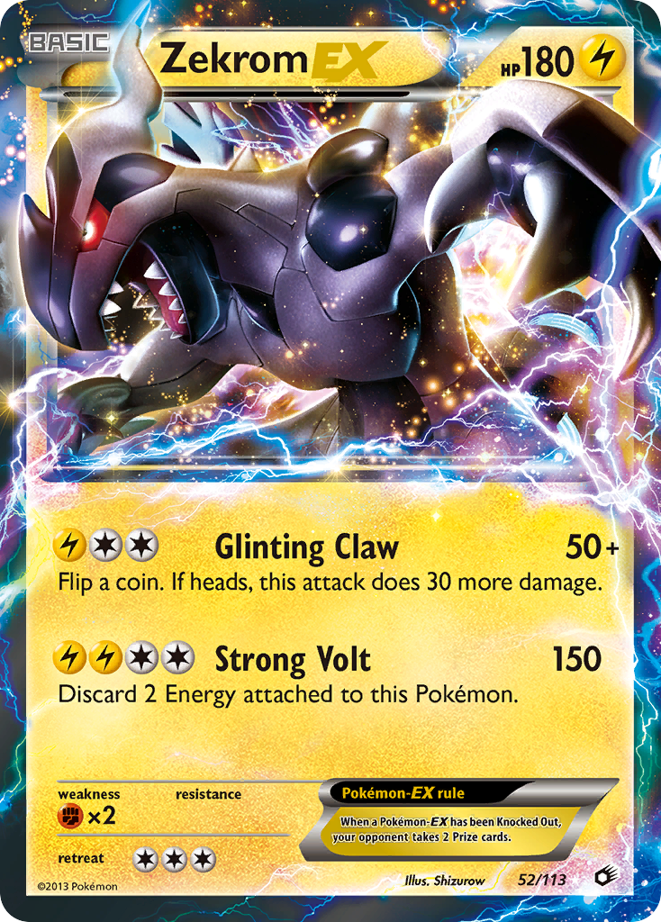 Zekrom EX (52/113) [Black & White: Legendary Treasures] | All Aboard Games