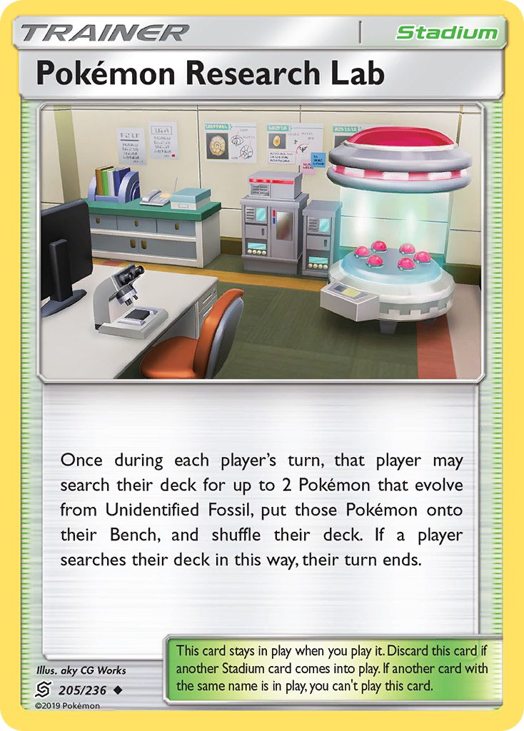 Pokemon Research Lab (205/236) [Sun & Moon: Unified Minds] | All Aboard Games