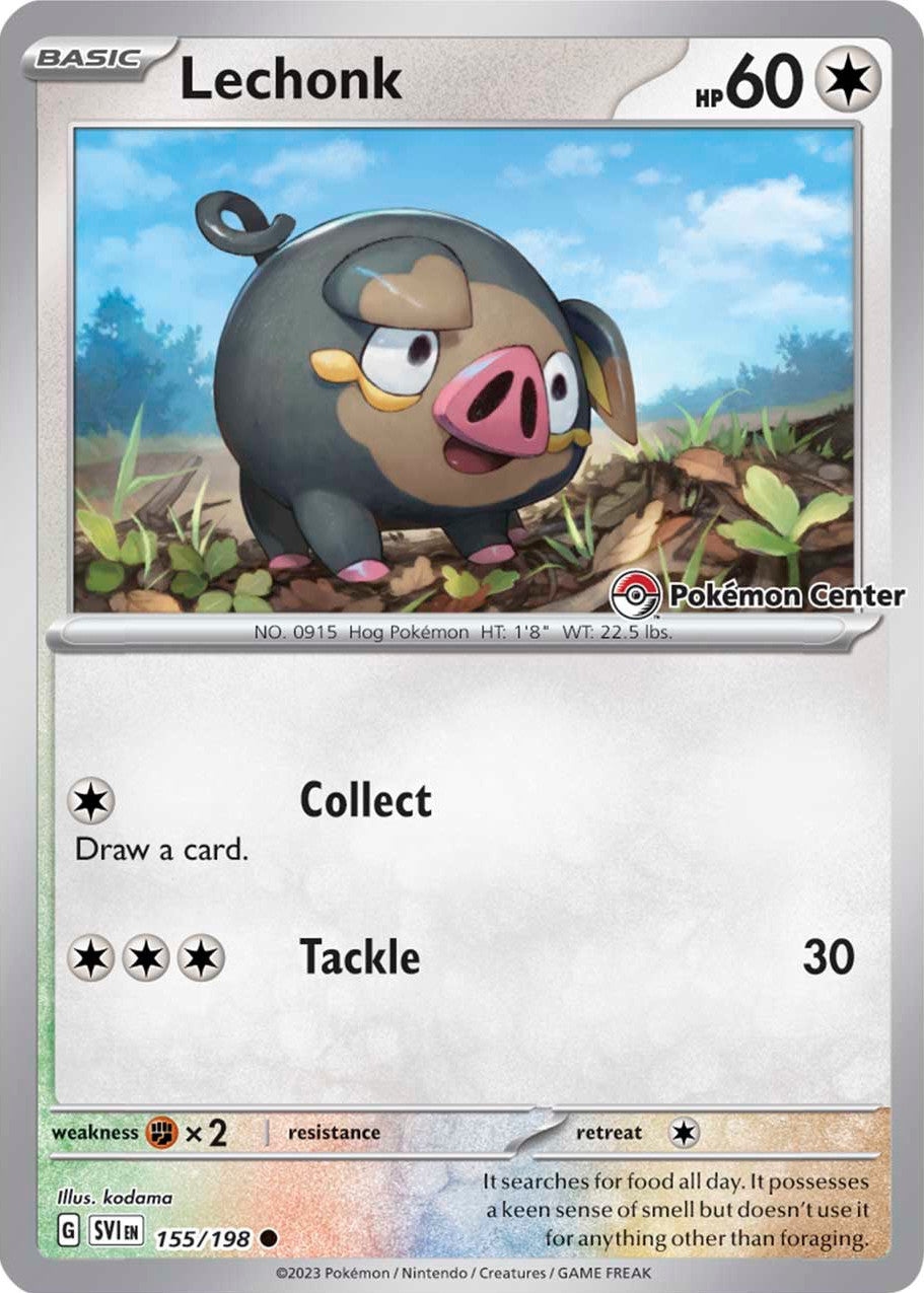 Lechonk (155/198) (Pokemon Center Exclusive) [Scarlet & Violet: Base Set] | All Aboard Games