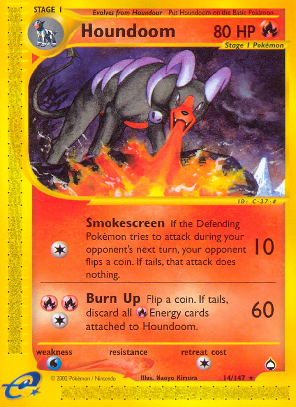 Houndoom (14/147) [Aquapolis] | All Aboard Games