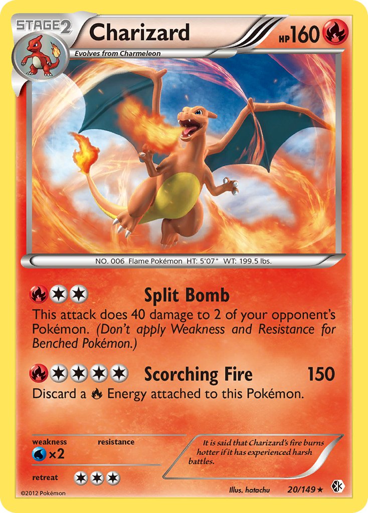 Charizard (20/149) (Cosmos Holo) (Blister Exclusive) [Black & White: Boundaries Crossed] | All Aboard Games