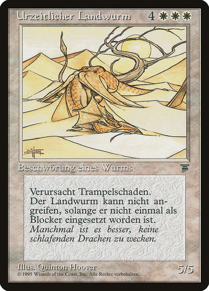 Elder Land Wurm (German) - "Urzeitlicher Landwurm" [Renaissance] | All Aboard Games