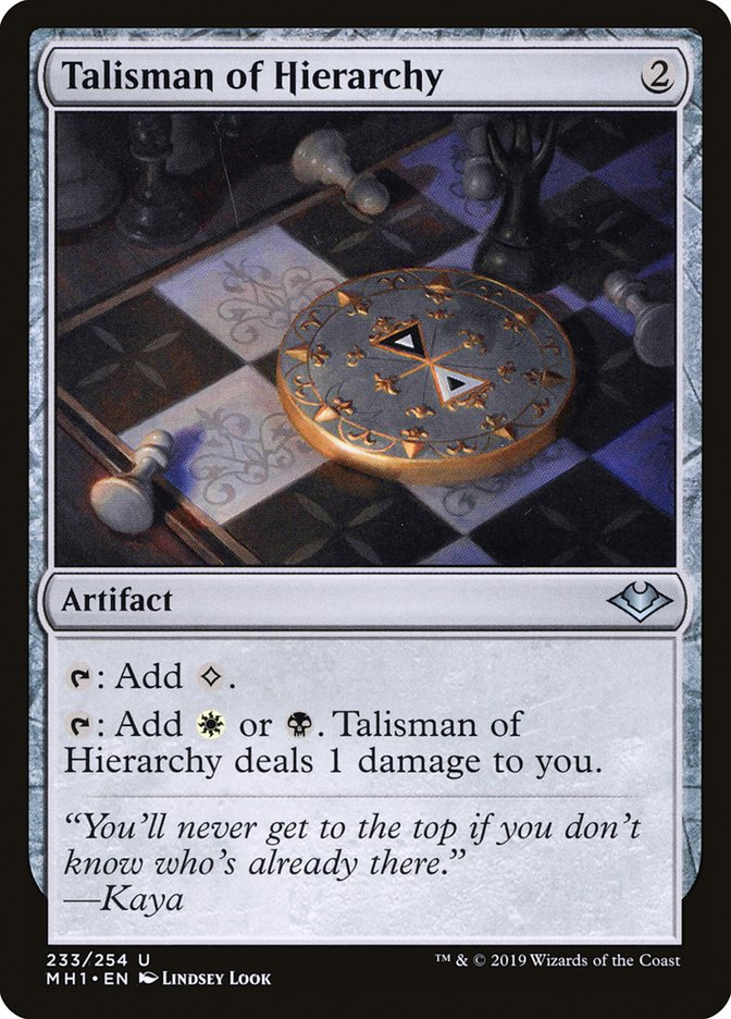 Talisman of Hierarchy [Modern Horizons] | All Aboard Games