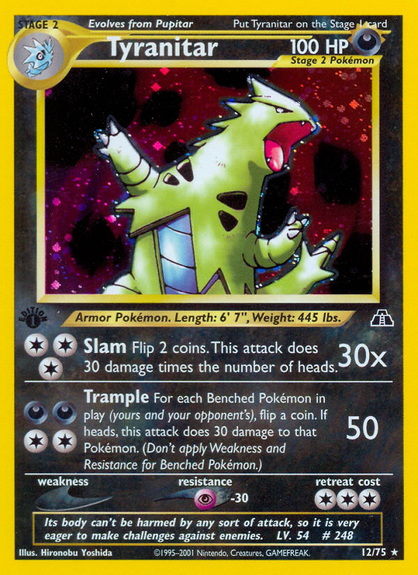 Tyranitar (12/75) [Neo Discovery 1st Edition] | All Aboard Games