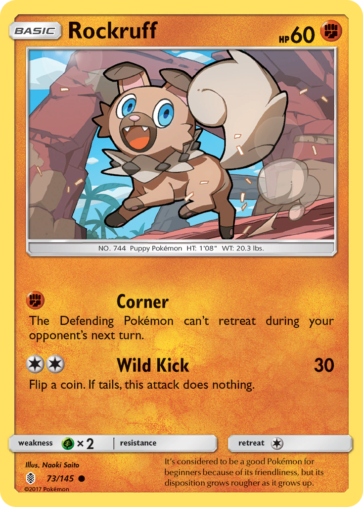 Rockruff (73/145) [Sun & Moon: Guardians Rising] | All Aboard Games