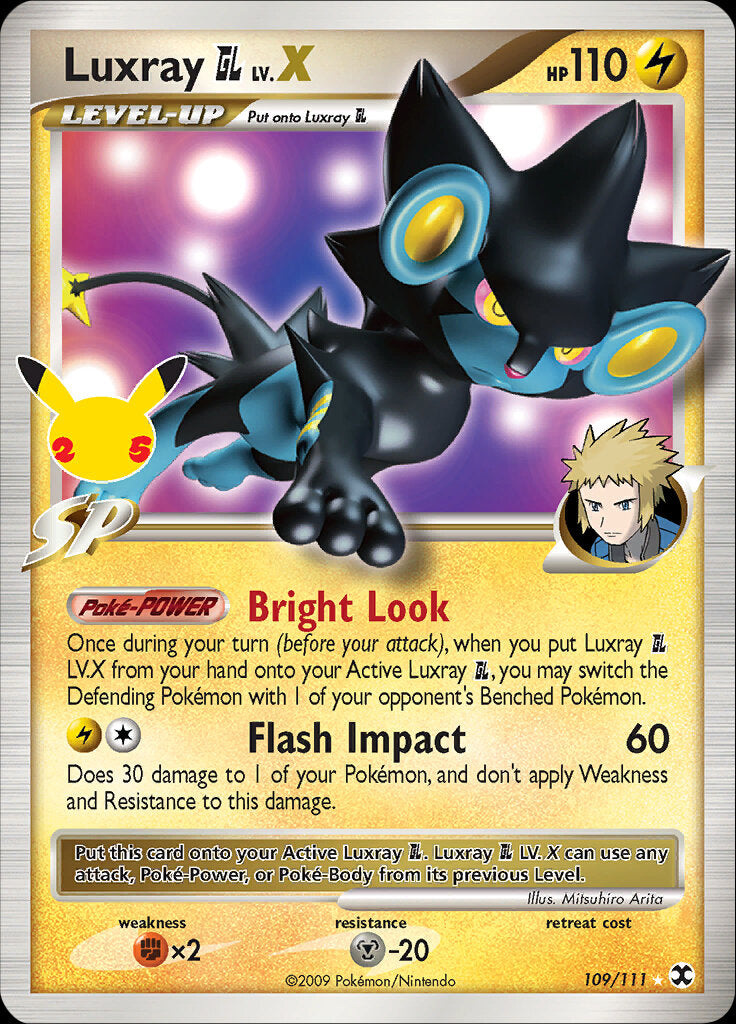Luxray GL LV.X (109/111) [Celebrations: 25th Anniversary - Classic Collection] | All Aboard Games