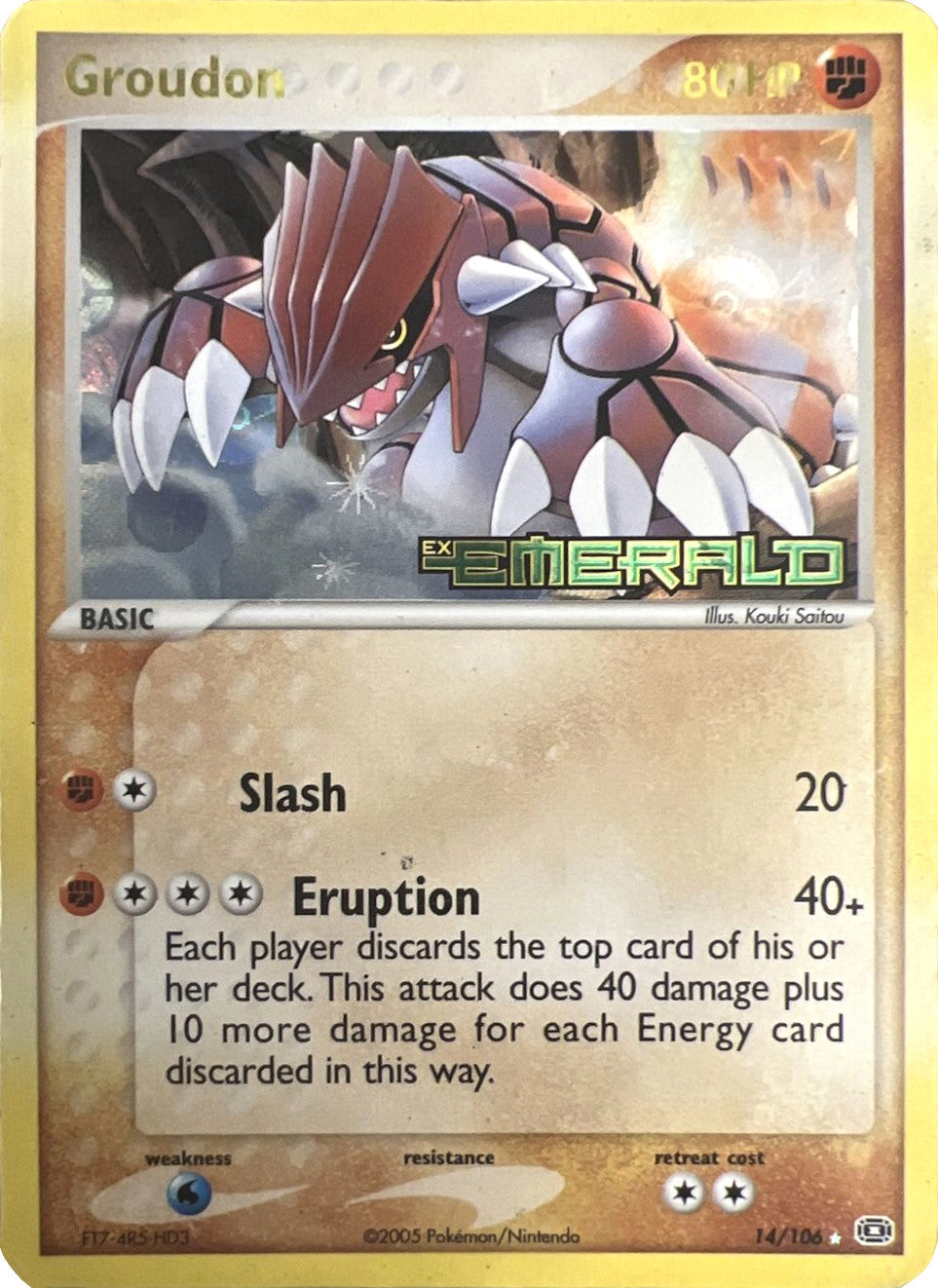 Groudon (14/106) (Stamped) [EX: Emerald] | All Aboard Games