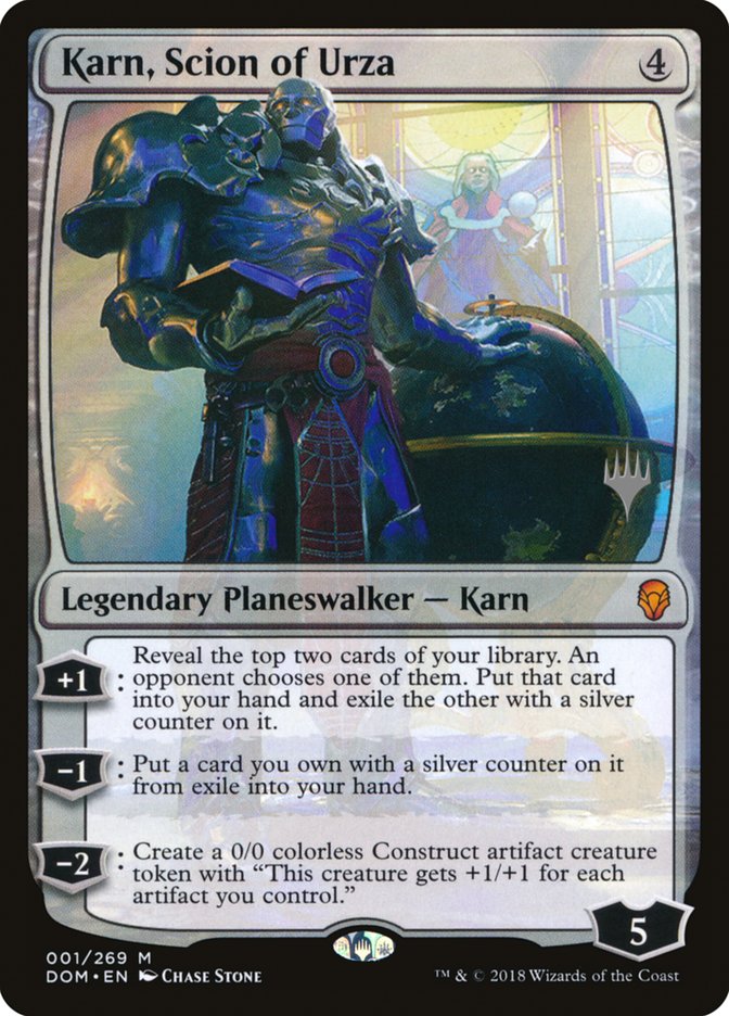 Karn, Scion of Urza (Promo Pack) [Dominaria Promos] | All Aboard Games