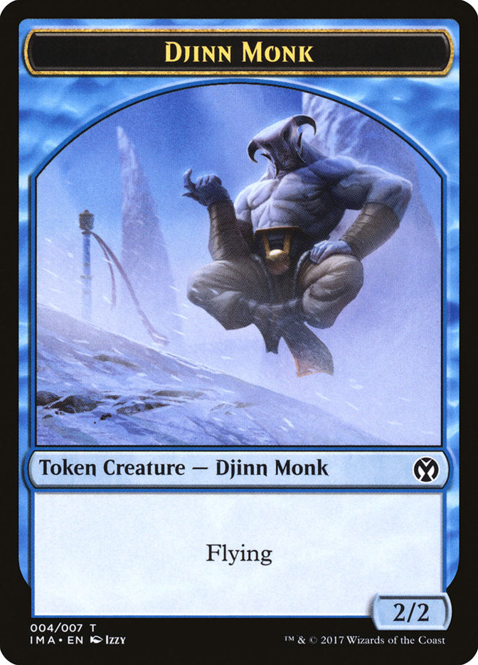 Djinn Monk [Iconic Masters Tokens] | All Aboard Games