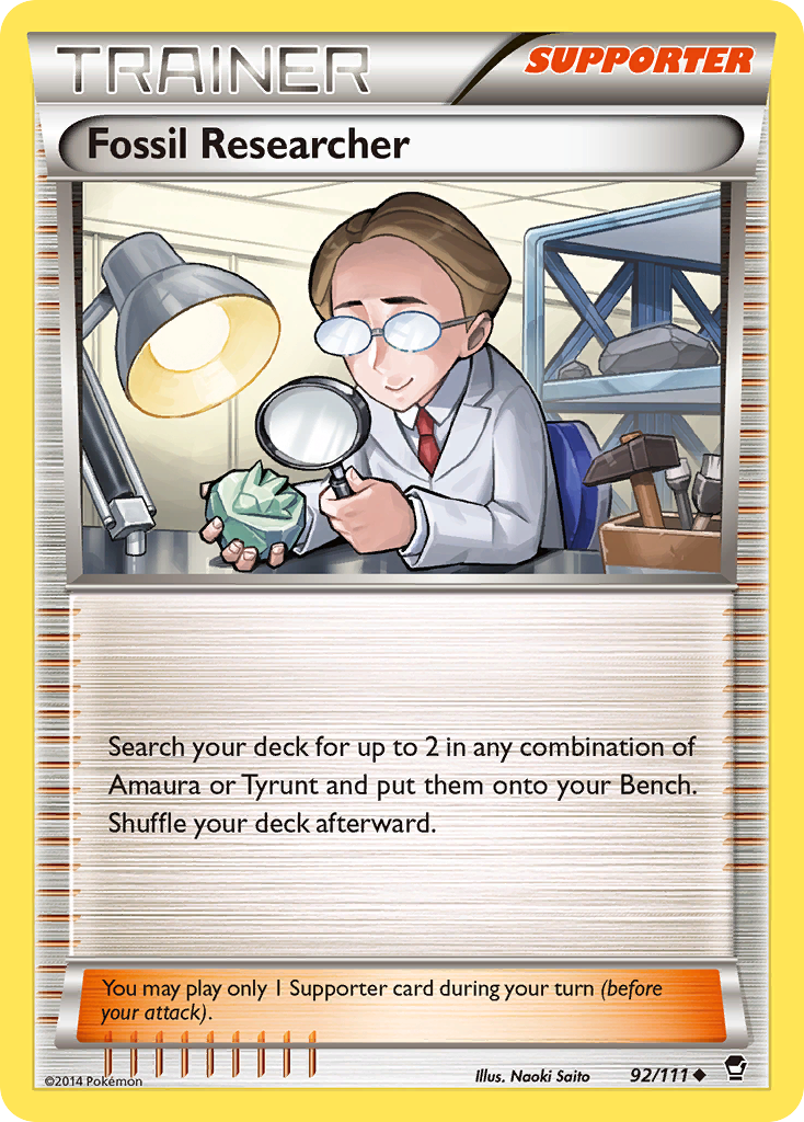 Fossil Researcher (92/111) [XY: Furious Fists] | All Aboard Games