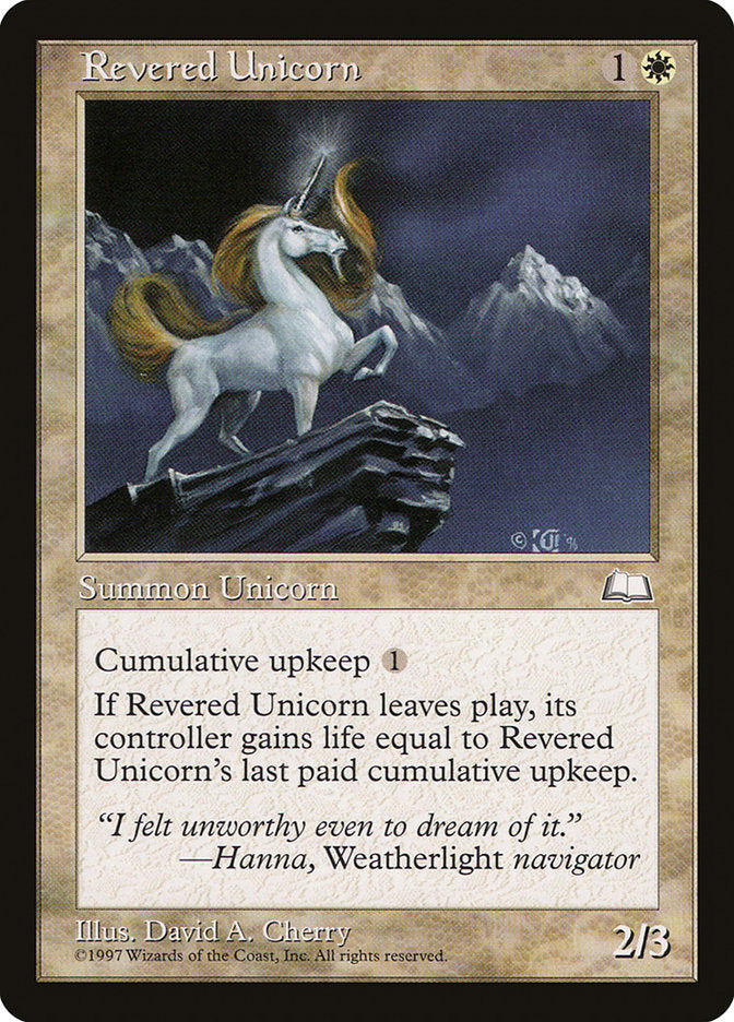Revered Unicorn [Weatherlight] | All Aboard Games