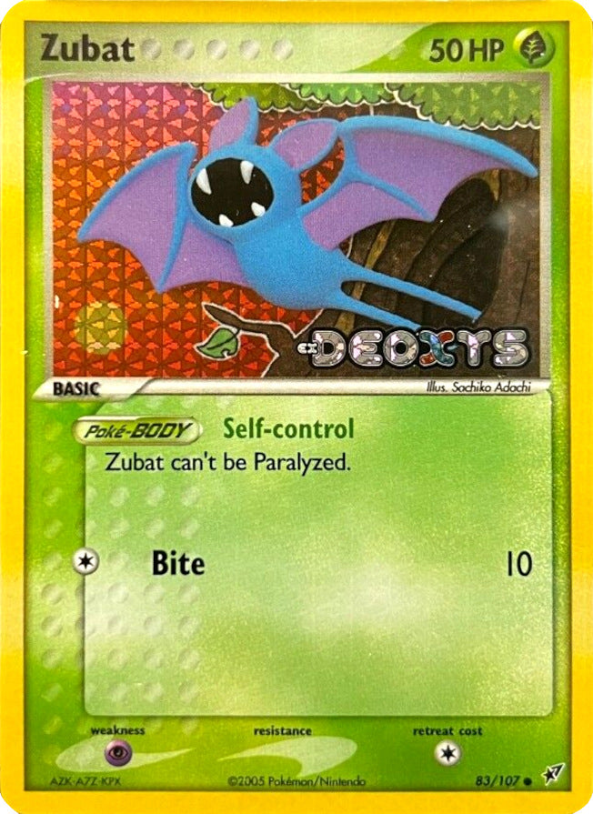 Zubat (83/107) (Stamped) [EX: Deoxys] | All Aboard Games