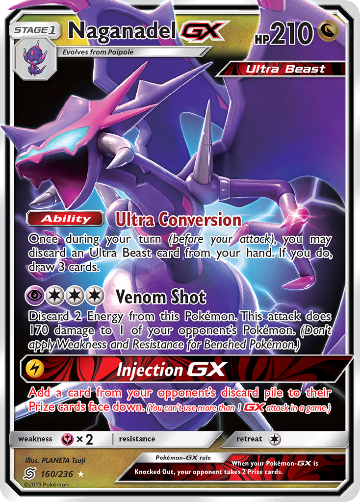 Naganadel GX (160/236) [Sun & Moon: Unified Minds] | All Aboard Games