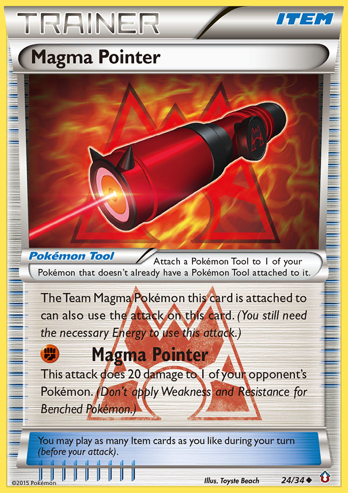 Magma Pointer (24/34) [XY: Double Crisis] | All Aboard Games