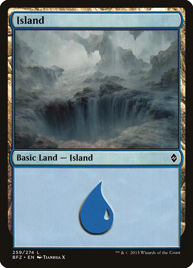 Island (259a) [Battle for Zendikar] | All Aboard Games