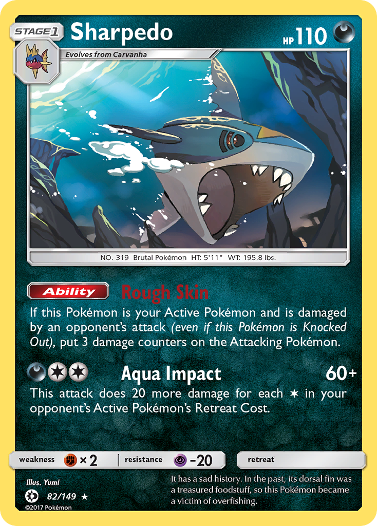 Sharpedo (82/149) [Sun & Moon: Base Set] | All Aboard Games