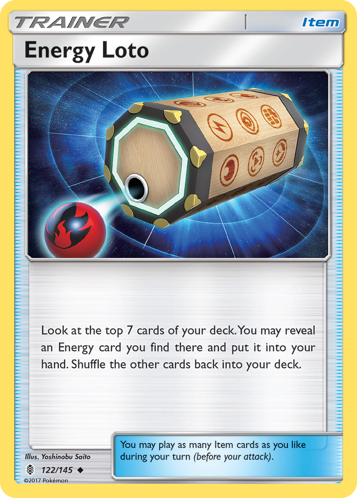 Energy Loto (122/145) [Sun & Moon: Guardians Rising] | All Aboard Games