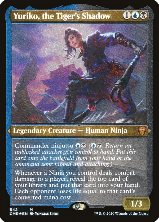 Yuriko, the Tiger's Shadow (Etched) [Commander Legends] | All Aboard Games