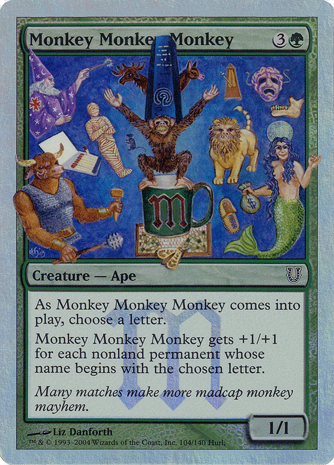 Monkey Monkey Monkey (Alternate Foil) [Unhinged] | All Aboard Games