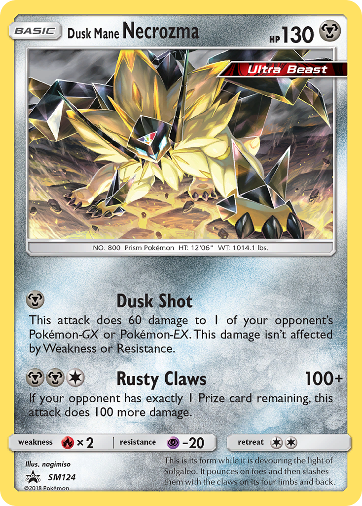 Dusk Mane Necrozma (SM124) [Sun & Moon: Black Star Promos] | All Aboard Games