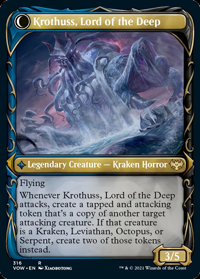 Runo Stromkirk // Krothuss, Lord of the Deep (Showcase Fang Frame) [Innistrad: Crimson Vow] | All Aboard Games