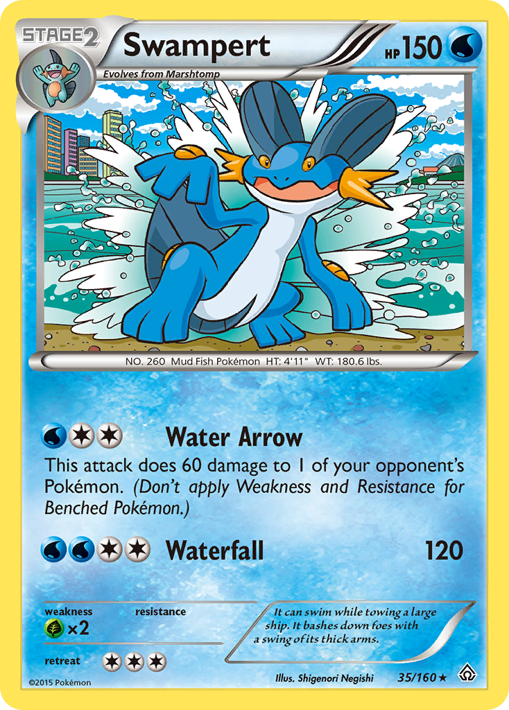 Swampert (35/160) [XY: Primal Clash] | All Aboard Games