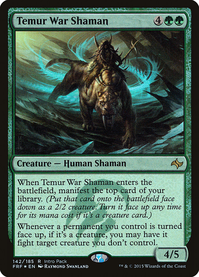 Temur War Shaman (Intro Pack) [Fate Reforged Promos] | All Aboard Games