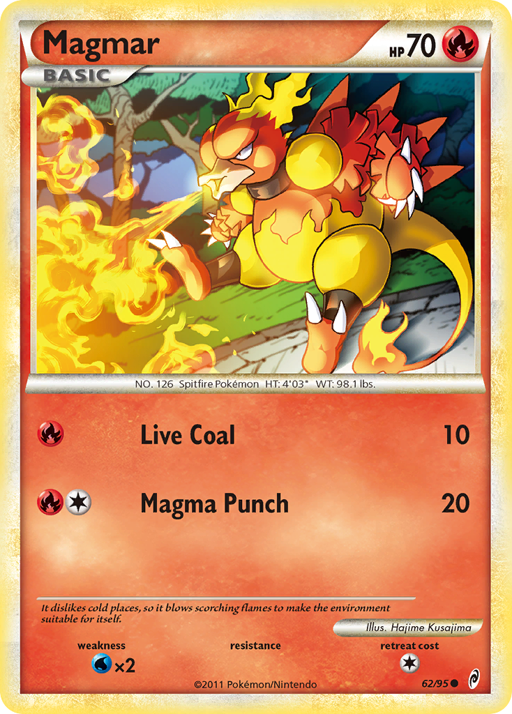 Magmar (62/95) [HeartGold & SoulSilver: Call of Legends] | All Aboard Games