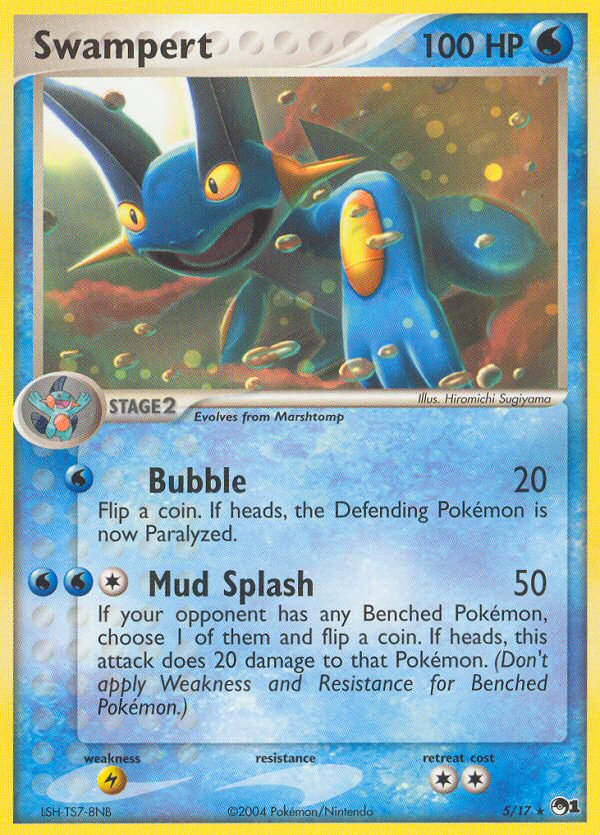 Swampert (5/17) [POP Series 1] | All Aboard Games