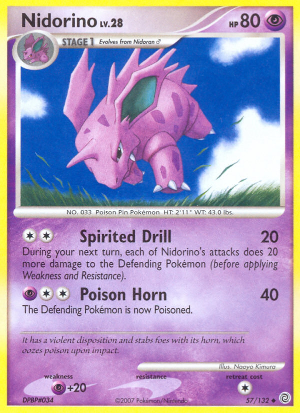 Nidorino (57/132) [Diamond & Pearl: Secret Wonders] | All Aboard Games