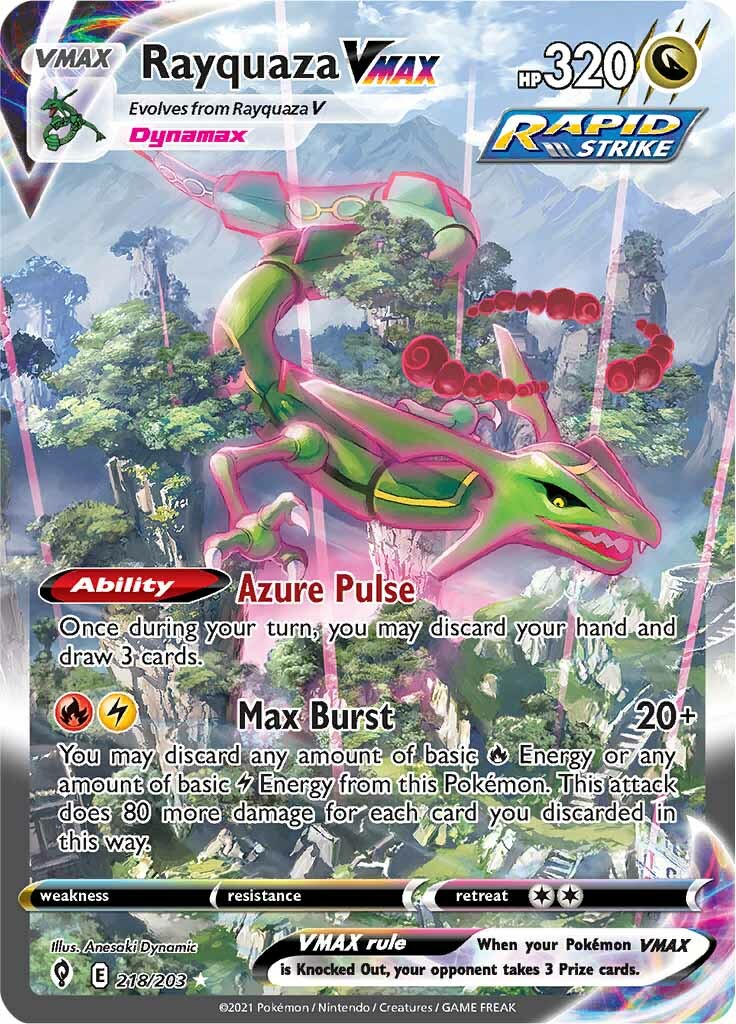 Rayquaza VMAX (218/203) [Sword & Shield: Evolving Skies] | All Aboard Games