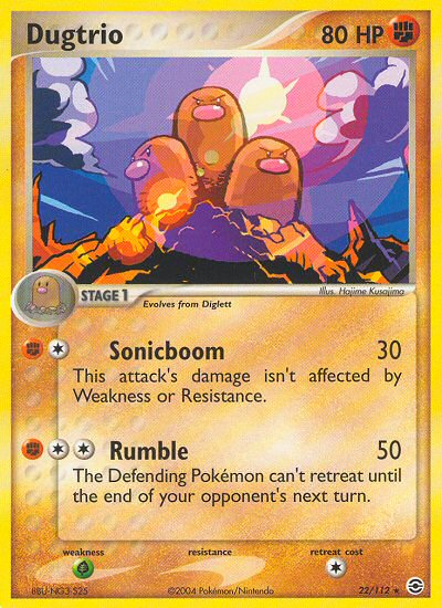 Dugtrio (22/112) [EX: FireRed & LeafGreen] | All Aboard Games