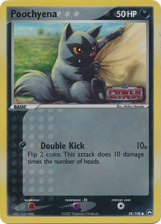 Poochyena (58/108) (Stamped) [EX: Power Keepers] | All Aboard Games