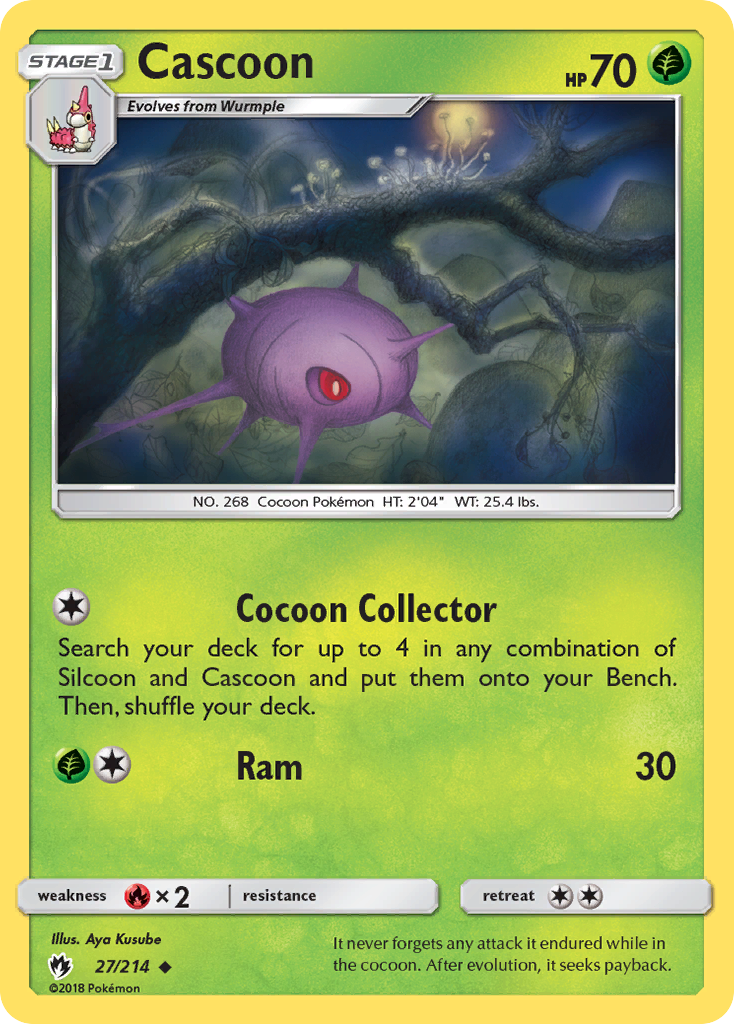 Cascoon (27/214) [Sun & Moon: Lost Thunder] | All Aboard Games