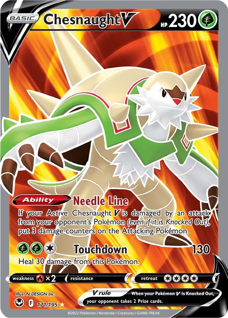 Chesnaught V (171/195) [Sword & Shield: Silver Tempest] | All Aboard Games