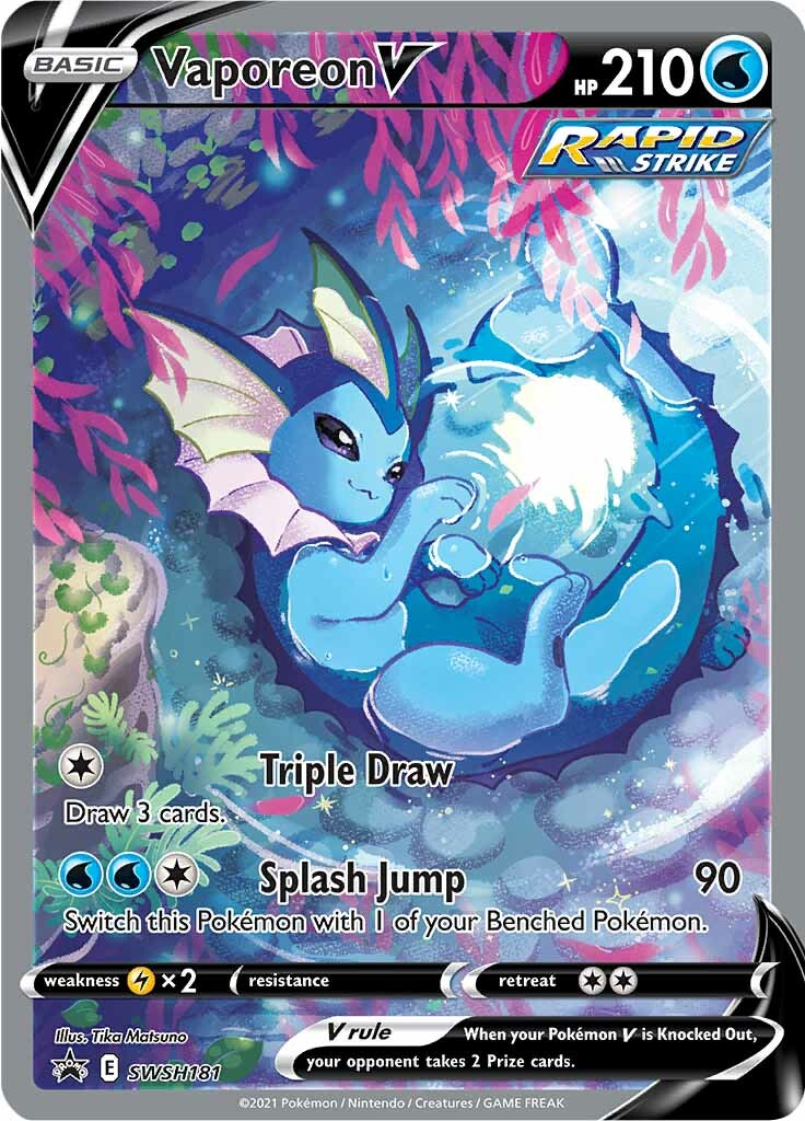 Vaporeon V (SWSH181) [Sword & Shield: Black Star Promos] | All Aboard Games