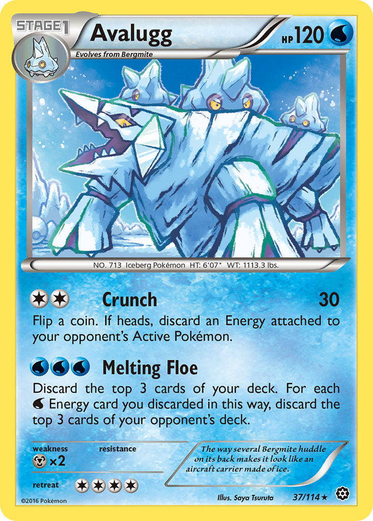 Avalugg (37/114) [XY: Steam Siege] | All Aboard Games
