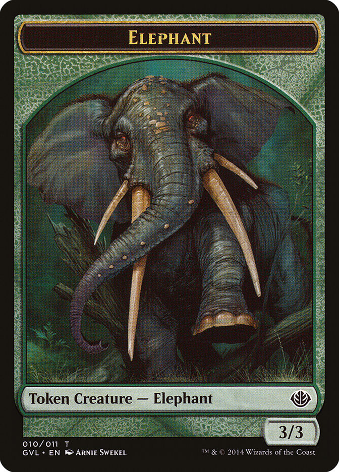 Elephant Token (Garruk vs. Liliana) [Duel Decks Anthology Tokens] | All Aboard Games