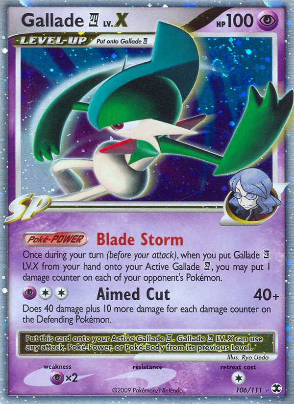 Gallade LV.X (106/111) [Platinum: Rising Rivals] | All Aboard Games