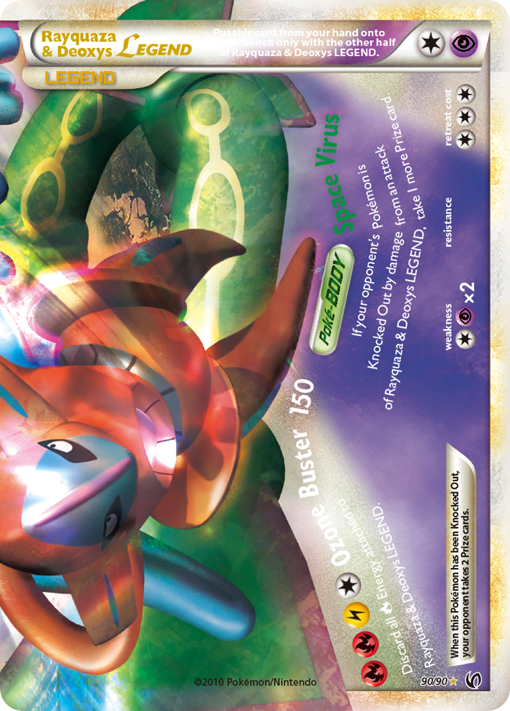 Rayquaza & Deoxys LEGEND (90/90) [HeartGold & SoulSilver: Undaunted] | All Aboard Games