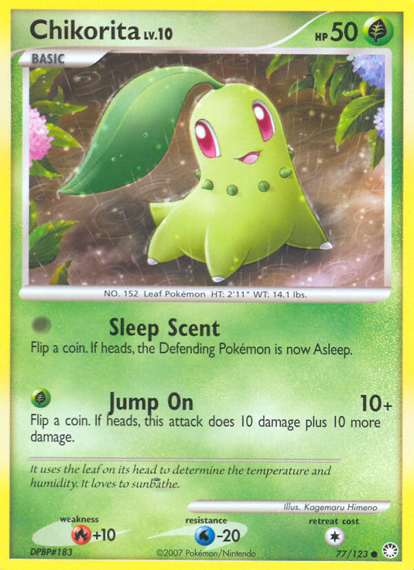 Chikorita (77/123) [Diamond & Pearl: Mysterious Treasures] | All Aboard Games