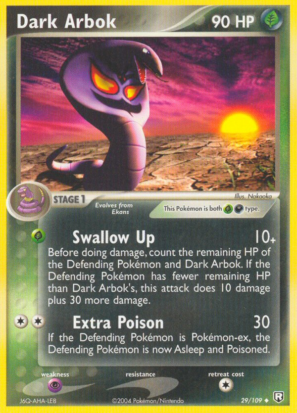 Dark Arbok (29/109) [EX: Team Rocket Returns] | All Aboard Games