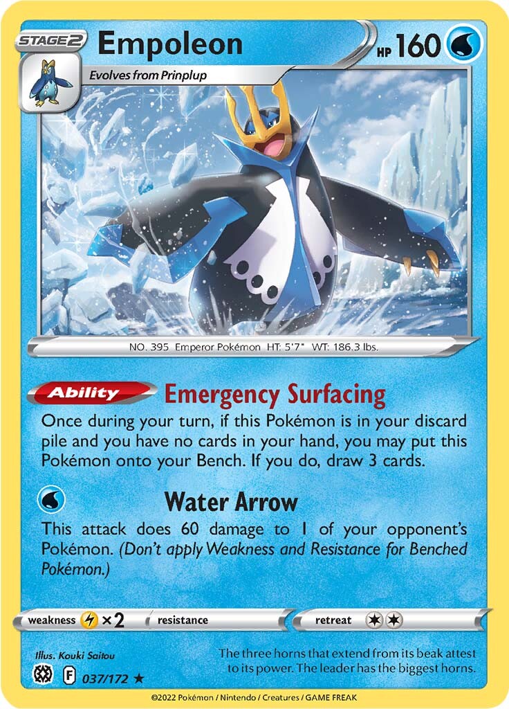 Empoleon (037/172) [Sword & Shield: Brilliant Stars] | All Aboard Games