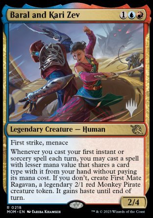 Baral and Kari Zev (Promo Pack) [March of the Machine Promos] | All Aboard Games