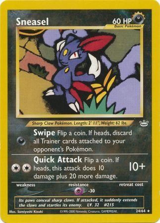 Sneasel (24/64) [Neo Revelation Unlimited] | All Aboard Games