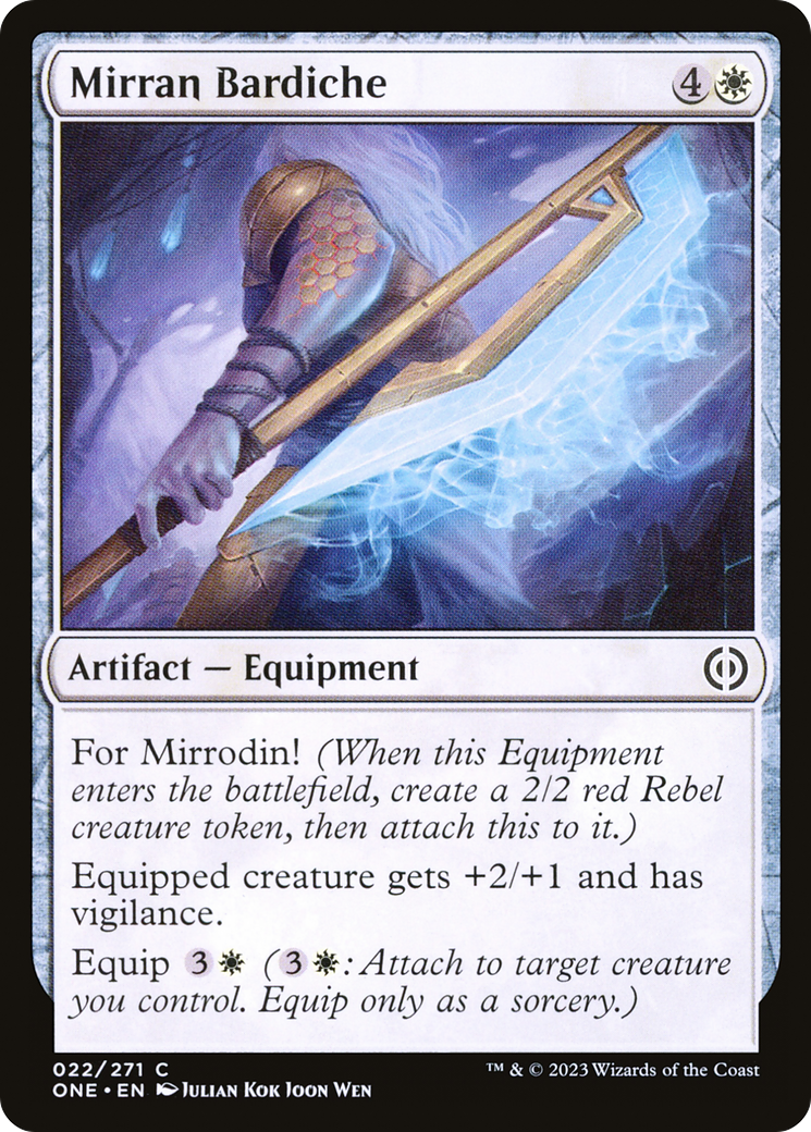 Mirran Bardiche [Phyrexia: All Will Be One] | All Aboard Games