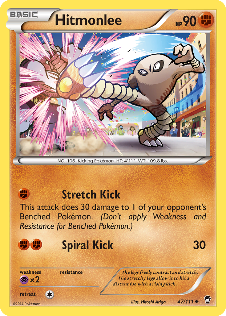 Hitmonlee (47/111) [XY: Furious Fists] | All Aboard Games