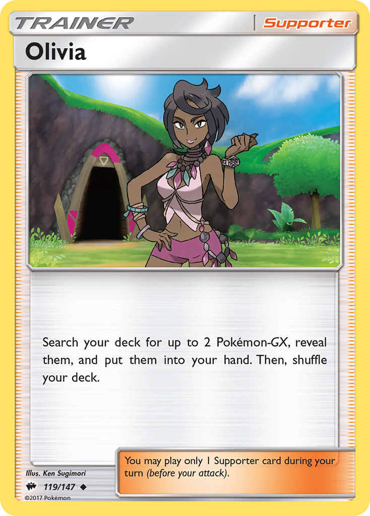 Olivia (119/147) [Sun & Moon: Burning Shadows] | All Aboard Games