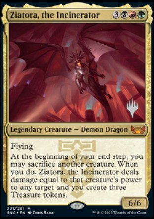 Ziatora, the Incinerator (Promo Pack) [Streets of New Capenna Promos] | All Aboard Games